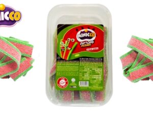 שטיחים חמוצים בטעם אבטיח חמוץ בקופסא - Minicco Sour Belt Watermelon