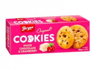 עוגיות שוקולד לבן וחמוציות- BERGEN White Chocolate Chip Cookies with Cranberry