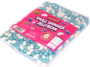 סוכריות ג'לי בינס כחול לבן קטנות פנינה מנצץ - ZED SMALL SHIMMER JELLY BEANS