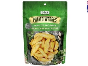 חטיף פוטטו בטעם לחם שום - DJ&A Potato Wedges Original