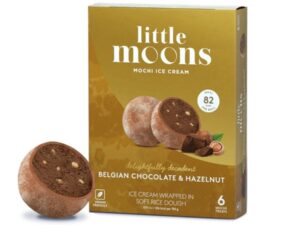 מוצ'י גלידה שוקולד בלגי אגוז לוז - Little Moons Mochi Belgian Chocolate hazelnut