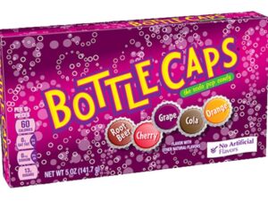 קופסת סוכריות סודה בטעמי שתיה - BOTTLE CAPS