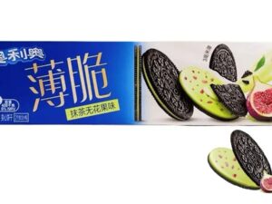 עוגיות דקות במילוי מאצ'ה ותאנים  -Oreo Ultra Thin Matcha Fig