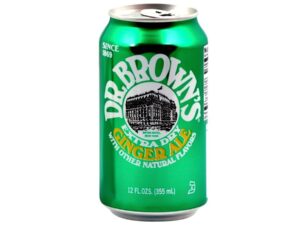 פחית משקה תוסס ג'ינג'ר אייל -  DR. BROWN GINGER ALE