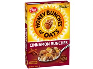 מיקס דגני בוקר גרנולה וקינמון - POST HONEY BUNCHES OF OAT CINAMON BUNCHES