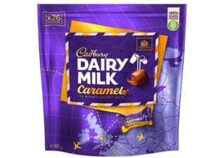 מארז 300 גרם מיני שוקולדים במילוי קרמל - Chocolate Cadbury Dairy Milk Caramel