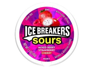 סוכריות חמוצות בטעם תות פטל- ICE BRAEKERS SOURS
