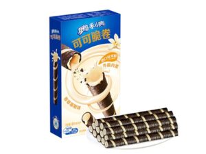 גליליות שוקו במילוי מוס וניל - Oreo Wafer Roll Vanilla Mousse