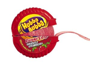 מסטיק טייפ בטעם תות - HUBBA BUBBA MEGA LONG אדום