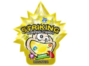 סוכריות קופצות לימון - מארז 20 - Striking Popping Lemon Flavour Candy