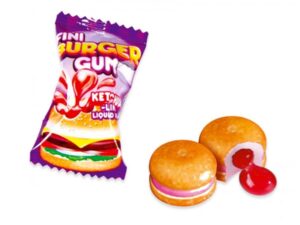 מסטיק המבורגר במילוי מיץ חמוץ - Fini Burger Bubble Gum