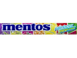 גליל סוכריות לעיסה בצבעי הקשת-  מנטוס קטן - MENTOS RAINBOW