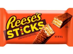 זוג וופלים שוקולד חלב וקרם בוטנים - ריסס - REESE'S  STICKS