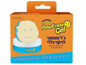 ג'ל עוצמתי עם ספוג סקראב מאמי  - Scrub Daddy Powerase Gel + Scrub Mommy Sponge