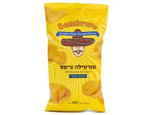 טורטיה צ'יפס אורגינל בטעם טבעי - SOMBRERO