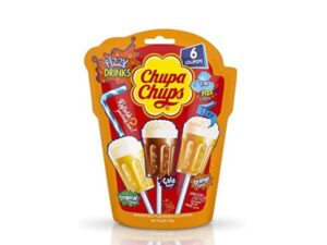 סוכריות על מקל בטעמי שתיה מוגזת CHUPA CHUPS FIZZY DRINKS