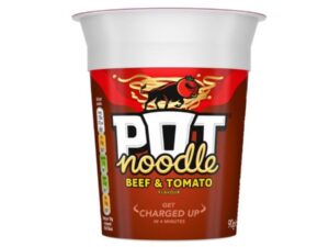 נודלס בטעם בקר ועגבניה -  POT NOODLES Beef & Tomato
