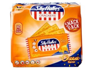 מארז 10 שקיות קרקרים בטעם גבינה -  Sky Flakes Crackers Cheese
