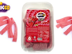 שטיחים חמוצים בטעם תות בקופסא - Minicco Sour Belt Strawberry