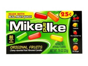 סוכריות גומי בטעם פירות בקופסא אישית קטנה - MIKE & IKE ORIGINAL