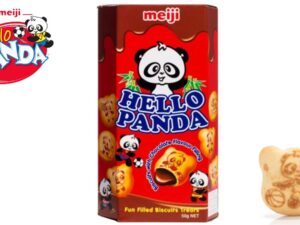 עוגיות פנדה קטנטנות ממולאות בקרם שוקולד - Meiji Hello Panda Chocolate