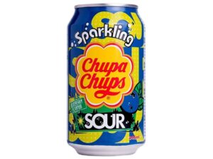 פחית משקה תוסס  חמוץ בטעם אוכמניות - Chupa Chups Sour Blueberry