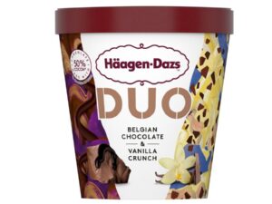 גלידת שמנת שוקולד בלגי וניל - Häagen-Dazs Duo Belgian Chocolate & Vanilla