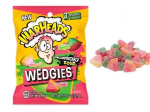סוכריות גומי חמוצות בטעמי לימונדות -Warheads Wedgies