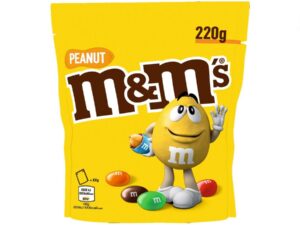 חטיף שוקולד במילוי בוטנים בשקית גדולה 220 גרם -  M&M PEANUTS