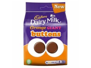 כפתורי שוקולד תפוז - CADBURY ORANGE GIANT BUTTONS