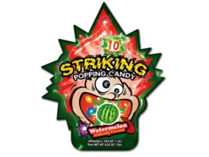 סוכריות קופצות אבטיח - מארז 10 - Striking Popping Watermelon Flavour Candy