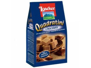 קוביות וואפל לואקר במילוי שוקולד - Loacker Quadratini Chocolate