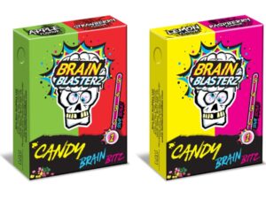 קופסת סוכריות חמוצות קטנטנות - Candy Brain Bitz Sour Brain Blasterz