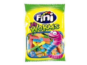 סוכריות גומי חמוצות תולעים מסוכרים   - FINI JELLY WORMS