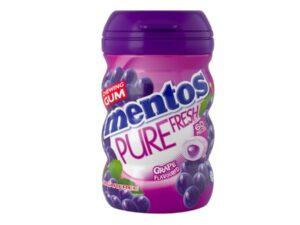 מסטיק מנטוס מרענן בטעם ענבים ללא סוכר- MENTOS PURE FRESH