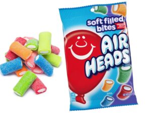 שקית חתיכות צינור חמוץ ממולא - AIRHEADS BITES