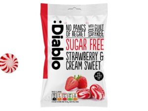 סוכריות ללא סוכר קרם תות - Diablo Sugar Free Strawberry and Cream Sweets