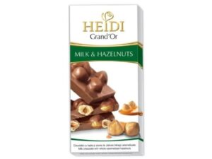 שוקולד חלב שוויצרי עם אגוזים שלמים  - Heidi Heidi Grand' Or Milk & Hazelnuts