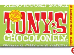 שוקולד חלב עם אגוז לוז ושברי עוגיות - Tony's Chocolonely
