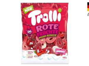 טבעות גומי מסוכרות פירות יער ויוגורט- Trolli Rote Früchte Mini-Ringe