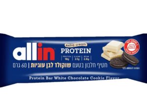 חטיף חלבון שוקולד לבן עוגיות - ALL IN