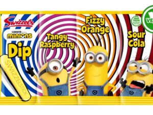 לקקנים עם מגוון מטבלים חמוצים -  SWIZZELS MINIONS SHERBET DIP