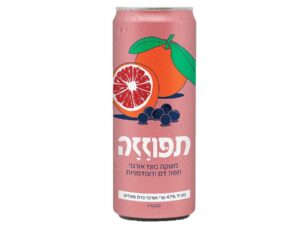 פחית משקה תפוז דם ודומדמניות מוגז אורגני - תפוזזה גרופר