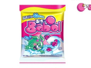 שקית 40 מסטיקים תות שמנת - CHUPA CHUPAS BIG BABOL