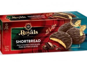 עוגיות חמאה מצופות שוקולד - Royals Shortbread fully coated in chocolate